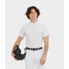 Camisa de concurso Horse Pilot de manga corta Aerolight para hombre - Blanco