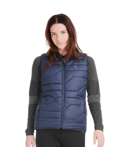 Chaleco de equitación Horse Pilot sin mangas calefactable E-Kelvin para mujer Marino Azul marino