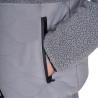 Chaqueta impermeable para hombre con inserciones de tejido Teddy Equestro - Gris escarchado