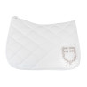 Alfombra de doma Equestro con logo en strass - Blanco