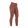 Legging para mujer con forro polar Equestro - Nogal / blanco antiguo