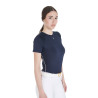 Camiseta técnica de entrenamiento para mujer corte slim Equestro - Americana marina