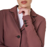Chaqueta de concurso para mujer en tejido técnico elástico Equestro - Castaño