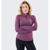 Polo con cremallera 1/4 Horseware invierno Strive mujer - Violeta celeste