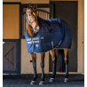 Manta de cuadra Horseware Rhino Original Vari-Layer 250g - Negro / gris titanio / azul clásico