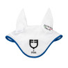 Gorro Equestro x FISE de tejido técnico - Blanco / azul de Saboya