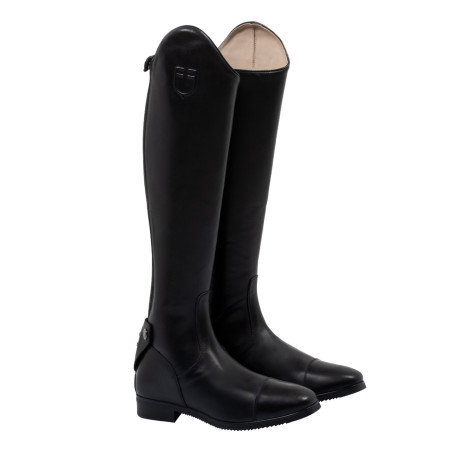 Botas unisex Equestro Neptune de cuero con cremallera trasera