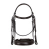 Brida de doma Equestro de cuero sin riendas - Marrón oscuro