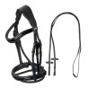 Brida Equestro curvada con forma frontal - Negro