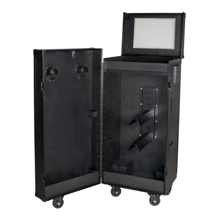 Taquillas de guadarnés Equestro material negro 65×62×138 cm