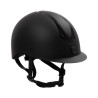 Casco unisex Equestro Azael con rueda trasera con EN 1384-2023 - Negro / negro brillo