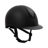 Casco de mujer Equestro con visera ancha homologado EN 1384-2023 - Negro / negro brillante