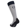 Calcetines unisex Equestro Basic de tejido técnico - Gris escarchado / azul marino blazer