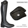 Parche para botas Pratoni Canter - Negro brillante