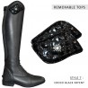 Parche para botas Pratoni Canter - Negro brillo croco