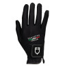Guantes de tejido técnico Equestro X FISE - Negro