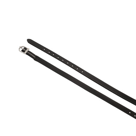 Correas de espuelas Equestro de cuero con inserto elástico