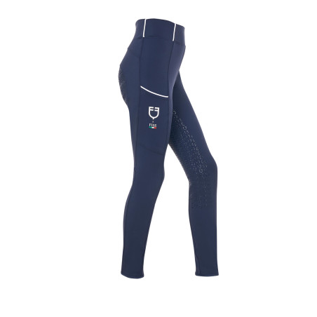 Legging para niña Equestro x FISE full grip corte slim