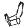 Cabezada de cuero Equestro anatómica Diamond - Negro