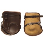 Protector de rodilla de cuero Chetak