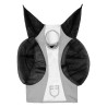 Máscara antimoscas Equestro bicolor de malla - Roca lunar / blanco brillante
