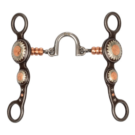 Muserola correctora Pool’s de hierro decorada con flores