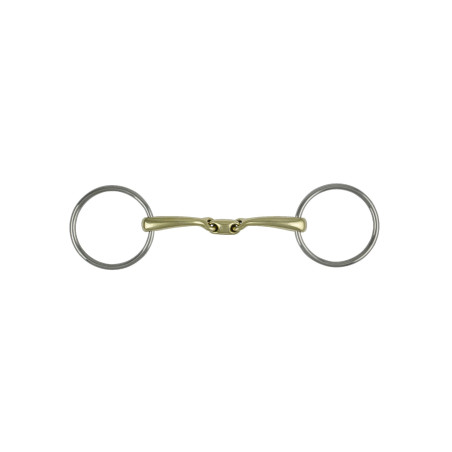 Mors oliva de acero inoxidable Pro Bits de doble rotura Umbria Equitazione