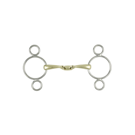 Mordedor Pessoa de acero inoxidable de doble rotura Umbria Equitazione