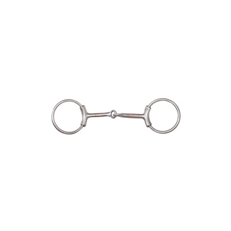 Mors snaffle de acero inoxidable cepillado Pool’s