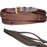 Riendas de lona con asas 19mm Chetak - Castaño