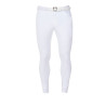 Pantalón de equitación para hombre Equestro x FISE con grip en las rodillas - Blanco