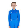 Capa base infantil unisex Equestro x FISE - Azul de Savoie