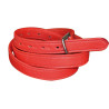 Correas de estribo de nailon recubiertas de cuero Flags & Cup - Roja