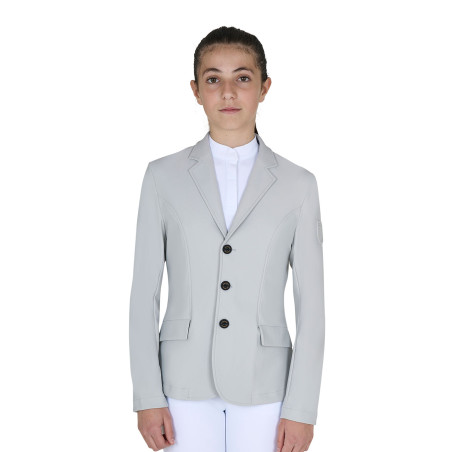 Chaqueta de concurso infantil Equestro corte slim de tres botones