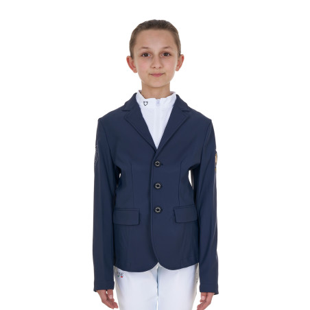 Chaqueta de concurso infantil unisex Equestro x FISE de tres botones