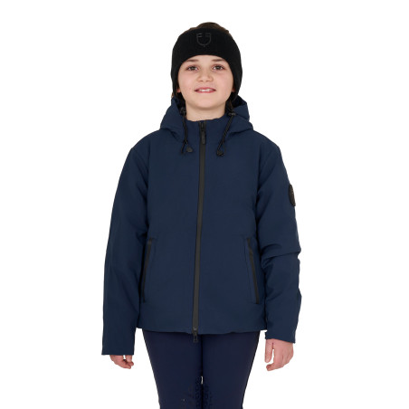 Chaqueta infantil unisex Equestro impermeable y cortaviento de nailon