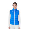 Chaleco sin mangas para mujer Equestro x FISE corte slim - Azul de Savoie