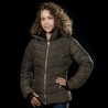 Parka para mujer KERAVA Flags & Cup - Gris pardo