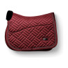 Manta de silla Equestrian Stockholm Jumping de borreguillo sintético Crystal - Burdeos
