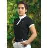Polo de mujer Candiba de manga corta Flags & Cup - Negro