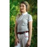 Polo de mujer Candiba de manga corta Flags & Cup - Gris