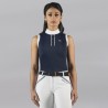 Polo sin mangas para mujer CANDIBA Flags & Cup - Azul marino