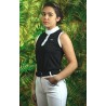 Polo sin mangas para mujer CANDIBA Flags & Cup - Negro