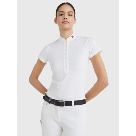 Polo de competición Tommy Hilfiger Equestrian de manga corta para mujer