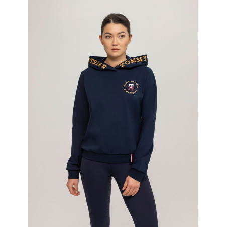 Sudadera con capucha Tommy Hilfiger Equestrian Colorado logo mujer