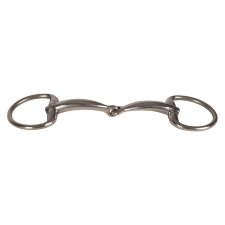 Muserola de anillas Velari con simple articulación en acero inoxidable