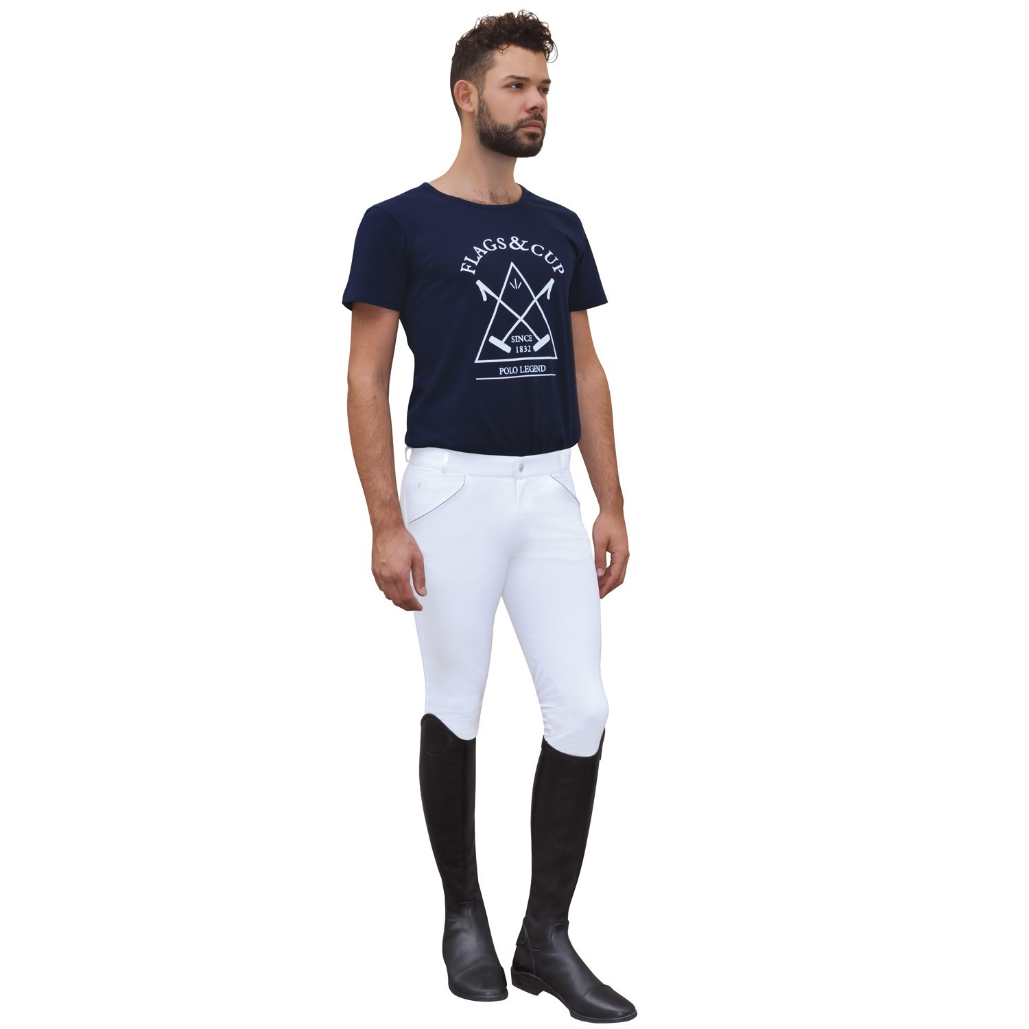 Pantalón MILLAU hombre Privilege Equitation Blanco