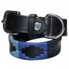 Collar para perro Flags & Cup CHUKKA - Negro / azul marino / cielo