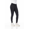 Pantalón Equithème Flora con culera de silicona - Negro