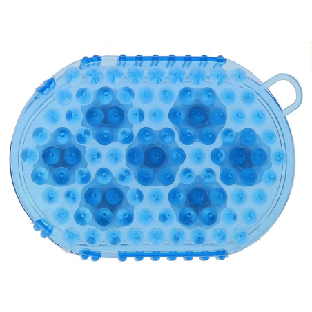 Guante de doble cara para cepillar y masajear